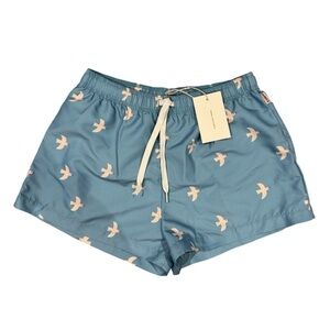TINYCOTTONS blue dove print swim trunks - size 12